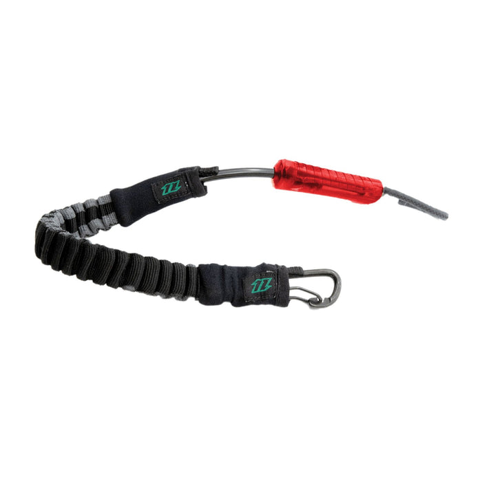 North Standard short kite leash, black and red, with quick release and stainless steel carabiner