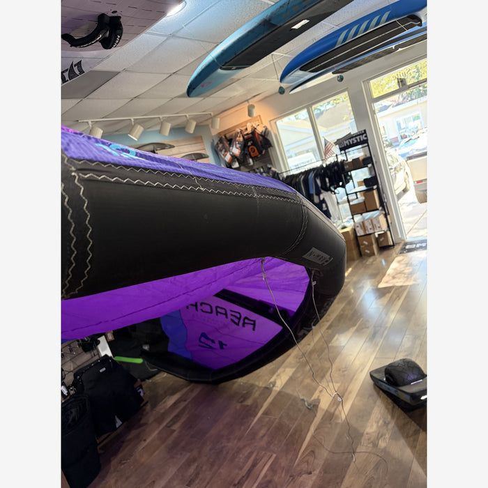 Used 2026 North Reach 12m kite in Deep Purple – left wingtip