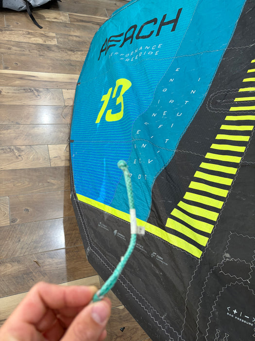 2026 North Reach 13m Kite Used Turquoise
