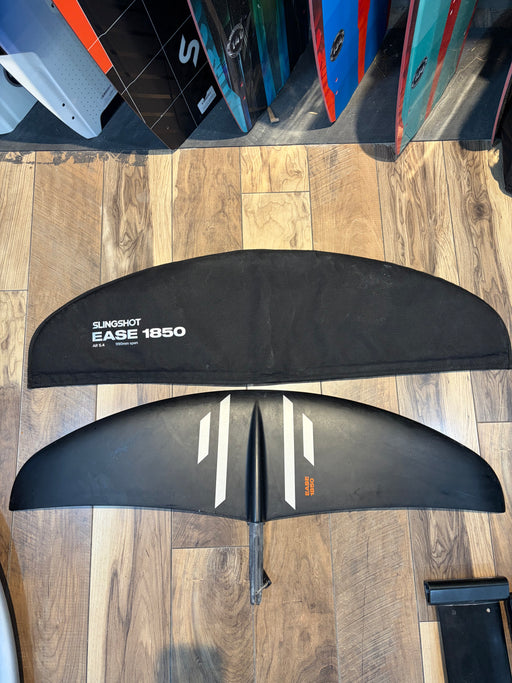 Slingshot One-Lock Ease 1850 front wing used foil set with black hydrofoil wing and mounting hardware