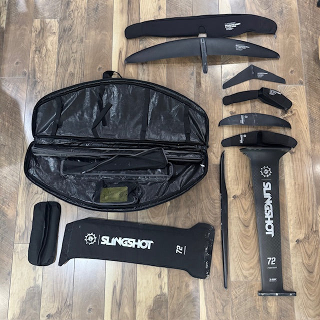 Slingshot Phantasm Surf Foil Used PTM899 w/ 72cm Carbon Mast & two tails, SLINGSHOT,USED GEAR - FOIL SET