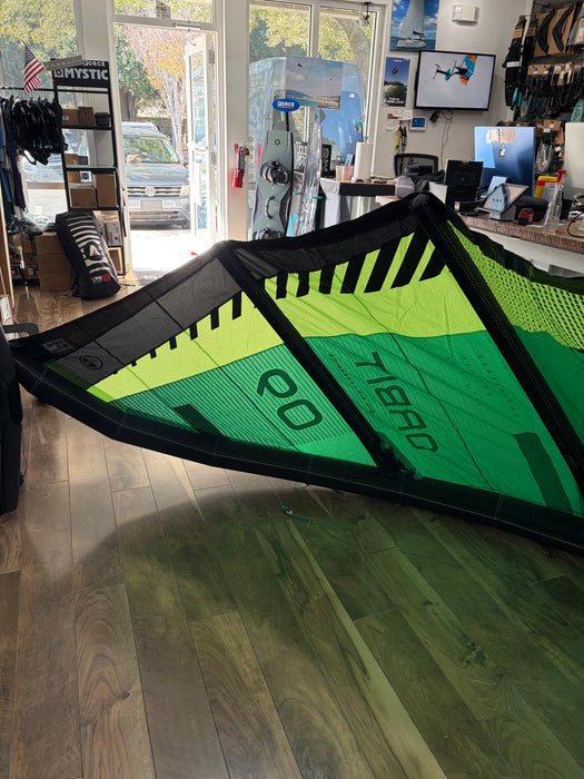 2027 North Orbit 9m used kite in Super Lime green kiteboarding gear