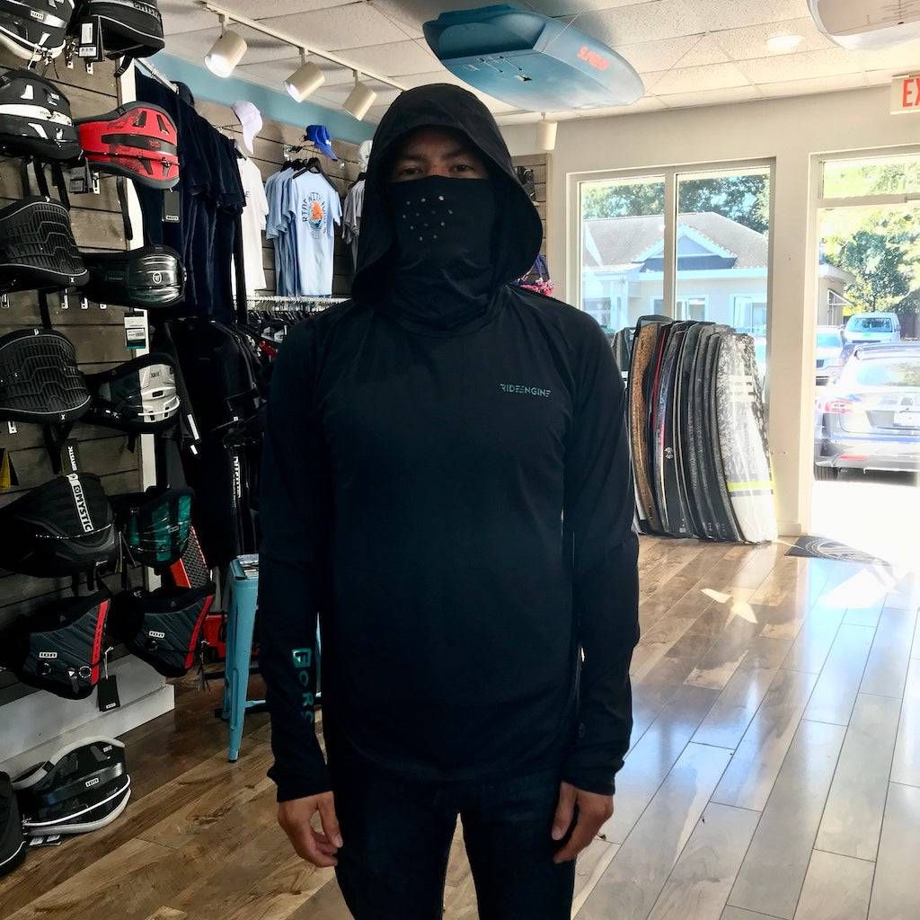 Force Quick Dry Hoodie Black — Force Kiteboarding