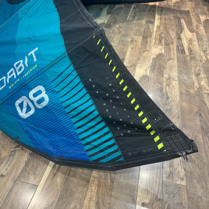 2026 North Orbit  8m Kite Used Turquoise