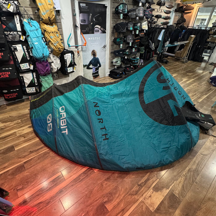 2026 North Orbit  8m Kite Used Turquoise