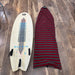 used 2022 duotone fish sls 5'3" surfboard bottom with ho Stevie board sock
