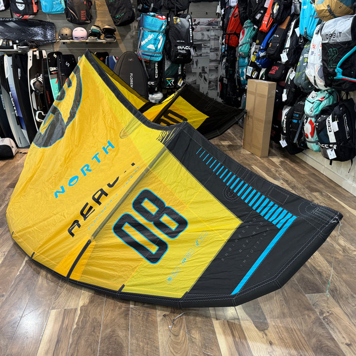 2025 North Reach 8m Kite Used Yellow