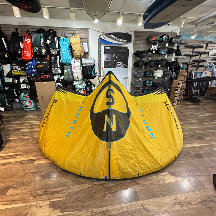 2025 North Reach 8m Kite Used Yellow