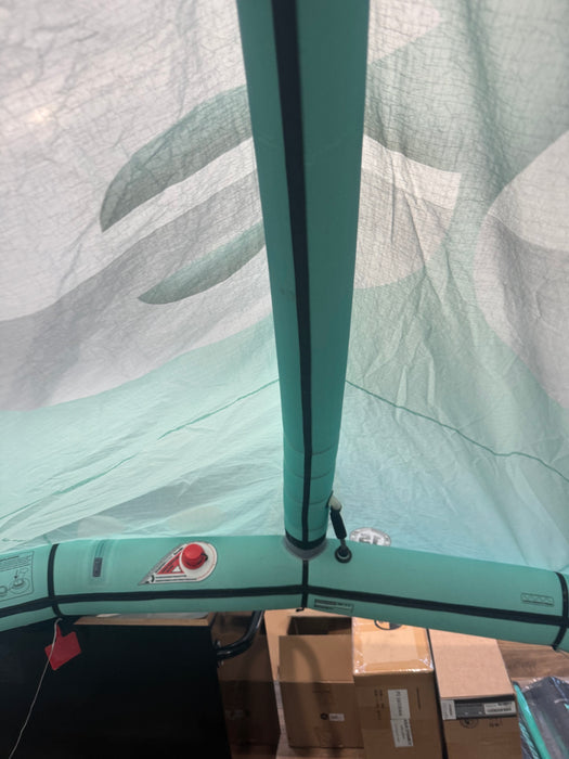 2018 Cabrinha Contra 17 used kite by Reedin, shown in detail on a plain background