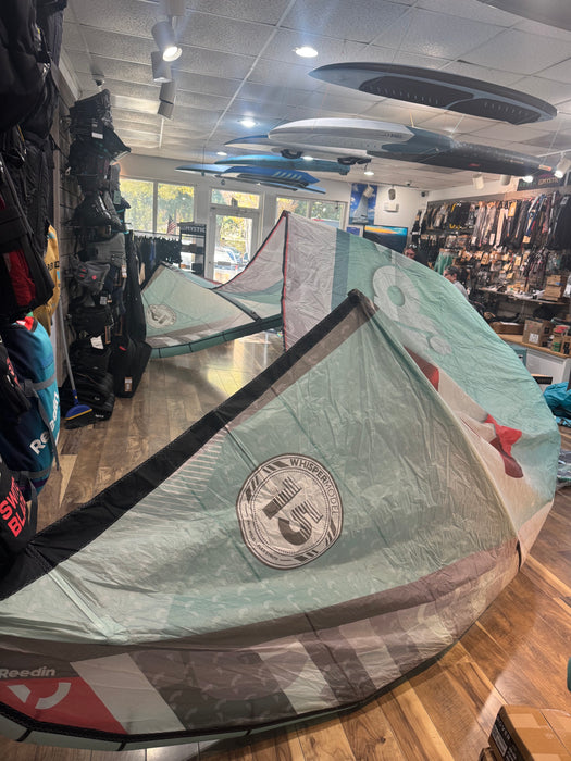 2018 Cabrinha Contra 17 used kite, Reedin brand, shown in product image