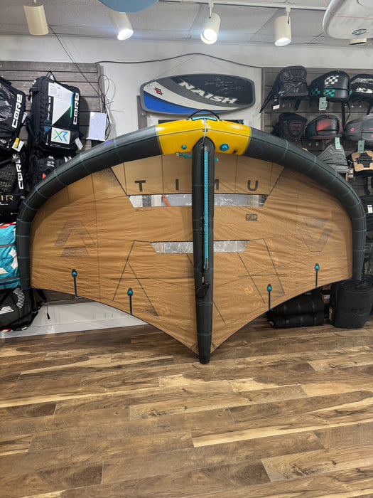2026 Duotone Unit SLS 5.0 Sand used wing with large 96cm boom folded for storage