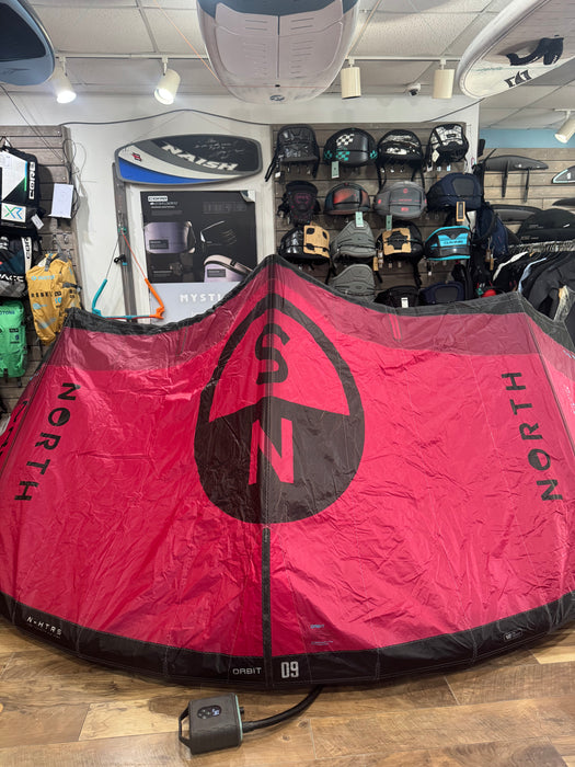 2025 North Orbit 9m Kite Used Rubine Red