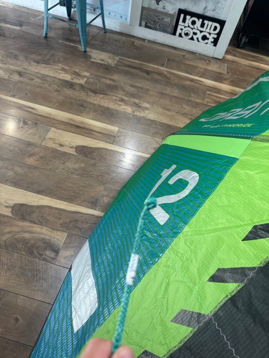 2027 North Orbit 12m Kite Used  (super lime)