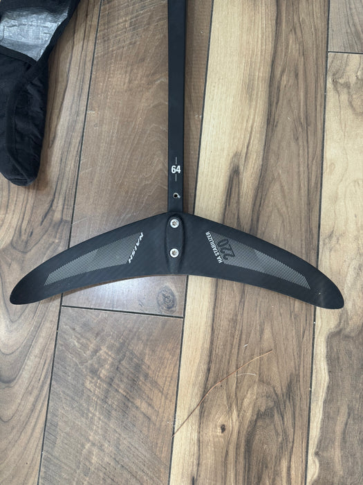 Used Naish Jet HA 840 foil set, semi-complete gear with front wing and components