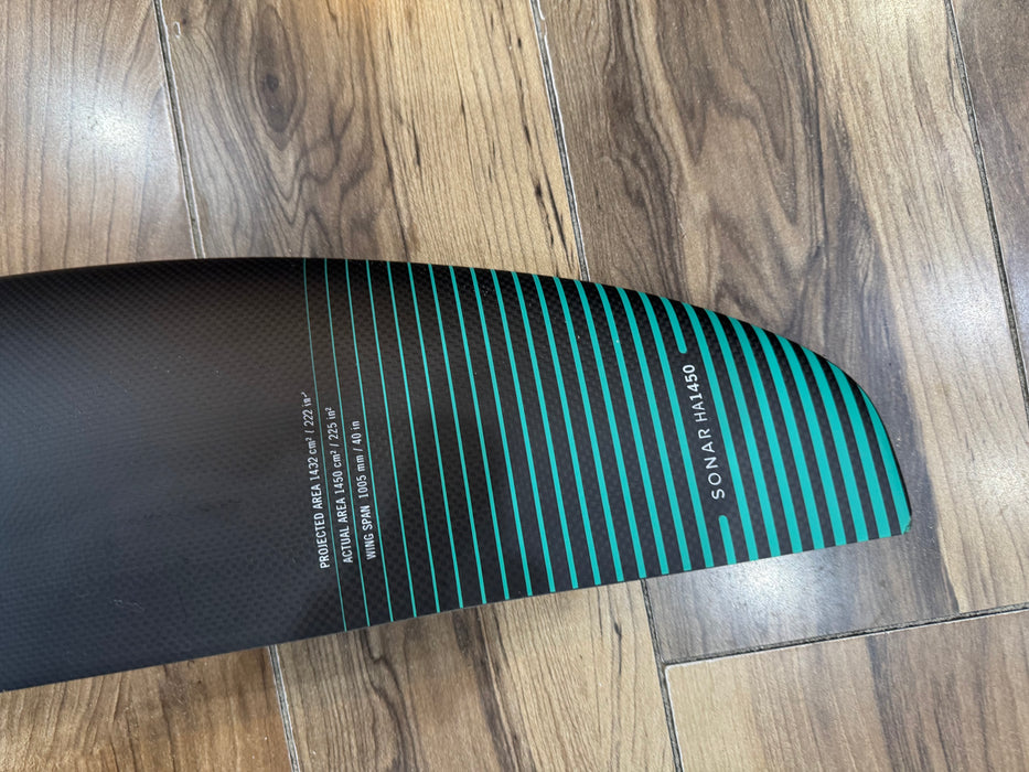 North Sonar HA1450 used front wing for foil set, viewed from above