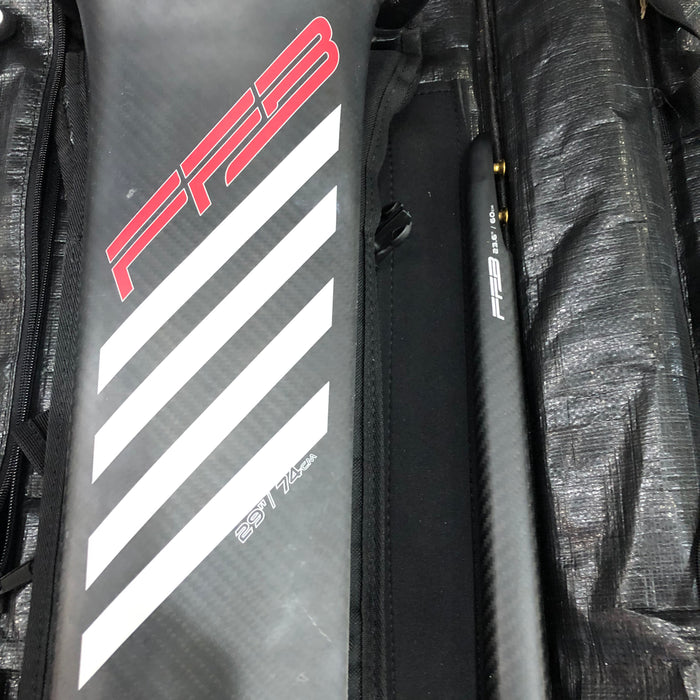 #2 Freedom Foil Boards FFB Halcyon 1250 Complete Carbon Foil Kit 74cm Mast Used