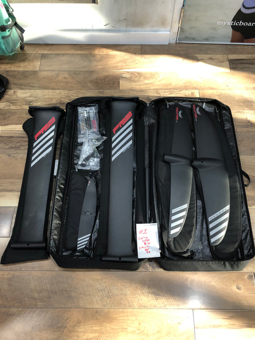 #1 Freedom Foil Boards FFB Halcyon 1030 & 810 Complete Carbon Foil Kit 85cm & 74 Mast Used