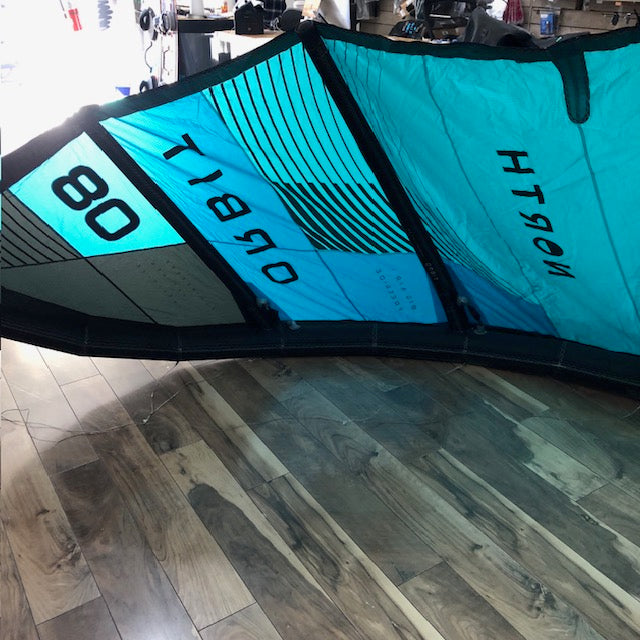 2024 North Orbit 8m Kite Used green/blue