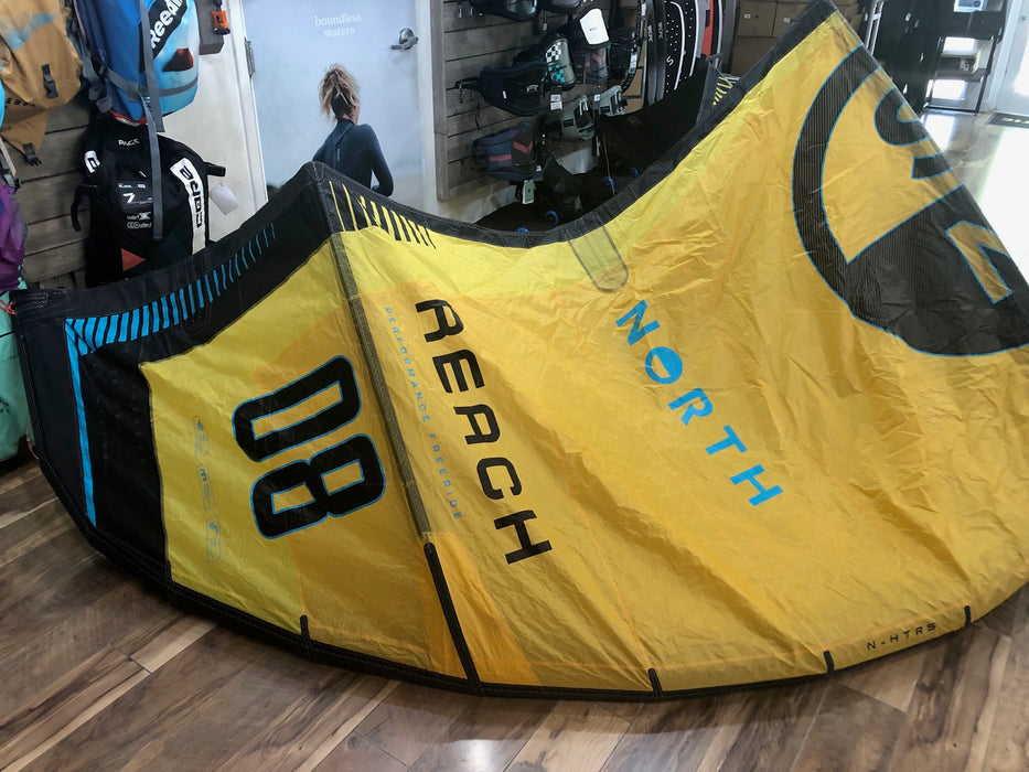 2025 North Reach 8m Kite Used  Yellow, NORTH,USED GEAR - Used kites for sell