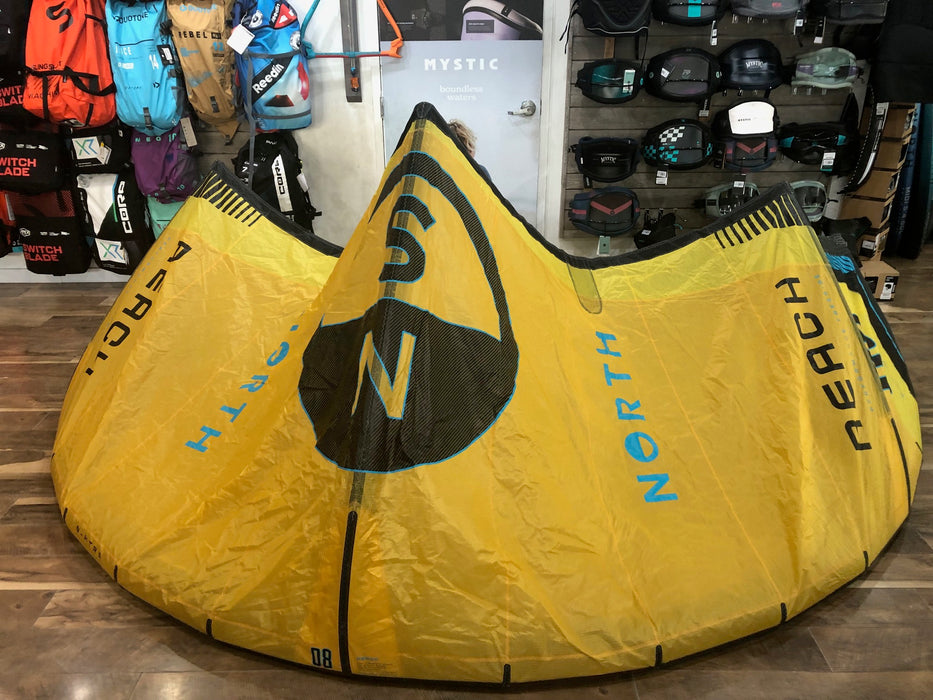 2025 North Reach 8m Kite Used  Yellow, NORTH,USED GEAR - Used kites for sell