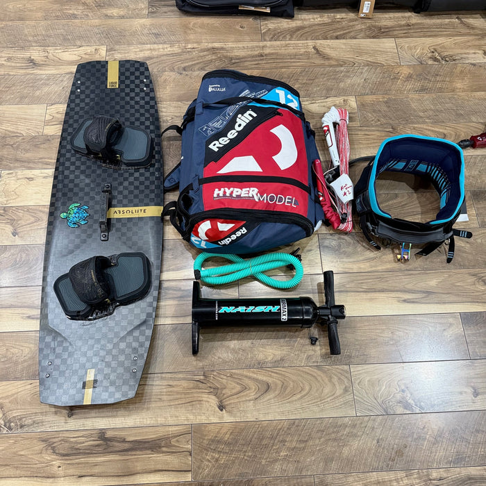 Used Kiteboarding Package Reedin Hypermodel with Carbon Liquid Force Board