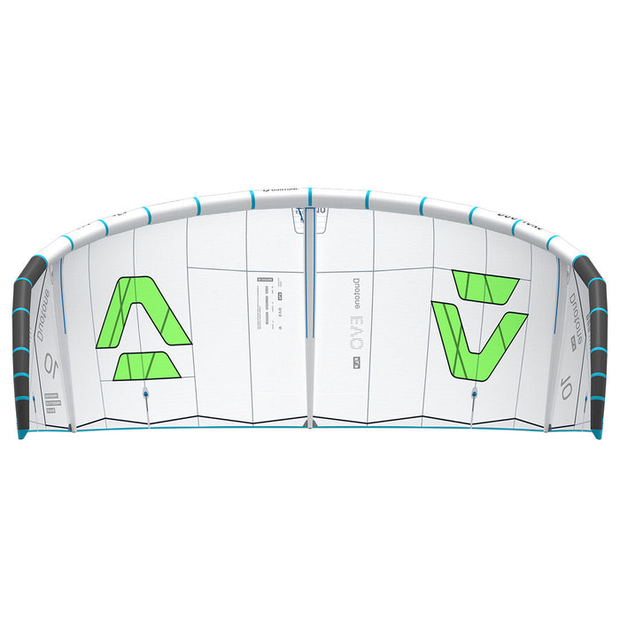 Duotone 2027 Evo SLS kiteboarding gear with a black bottom design, showcasing the durable and high-performance kiteboard.