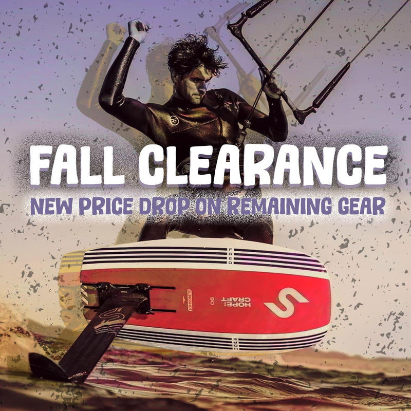 Fall Clearance – new price drop on remaining kite and foil gear