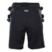 Rear side view of the ION B2 kiteboarding seat harness in black