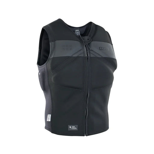 ION Vector Amp vest front zip kiteboarding vest with adjustable straps and padded interior for safety and comfort during water sports.