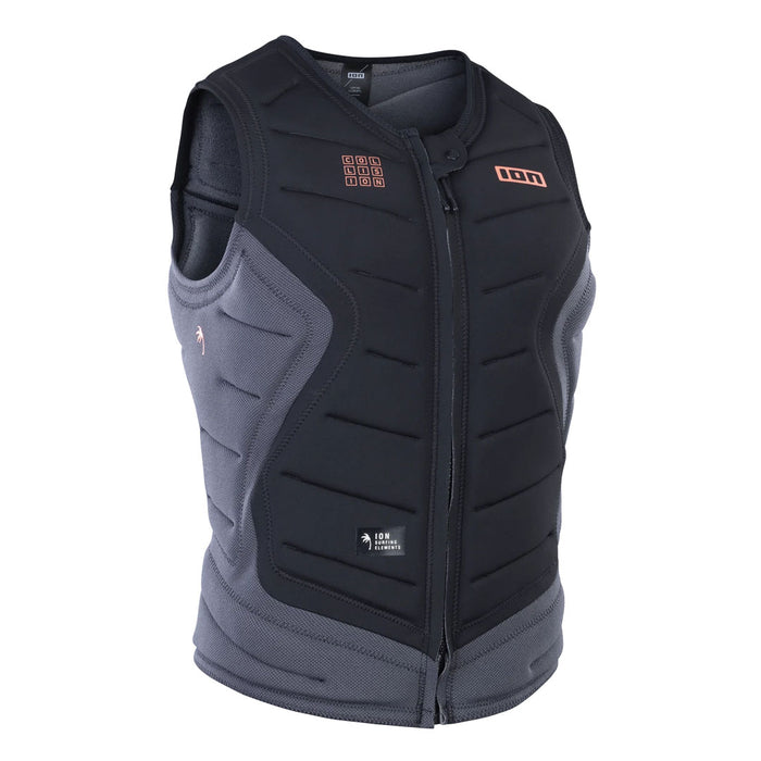 Ion Select Collision Vest front zip kiteboarding vest with adjustable straps and padded protection for safety on the water.